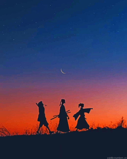 Samurai Champloo Silhouette Painting By Numbers.png