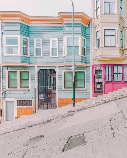 San Francisco Steep Streets Painting By Numberss.png