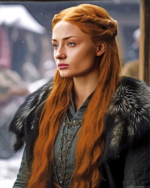 Sansa Stark Game Of Thrones Painting By Numberss.png