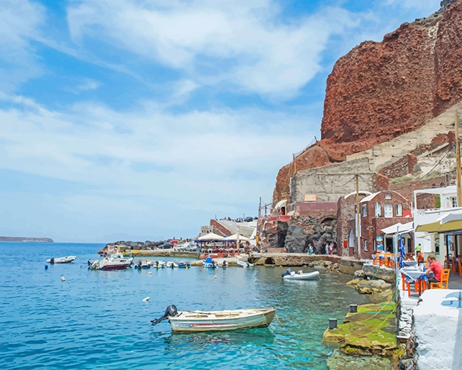 Santorini Greece Beach Painting By Numberss.png