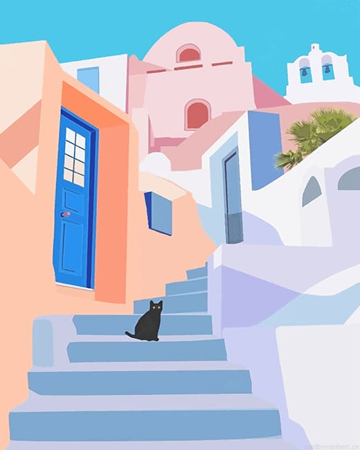 Santorini Illustrations Painting By Numbers.png