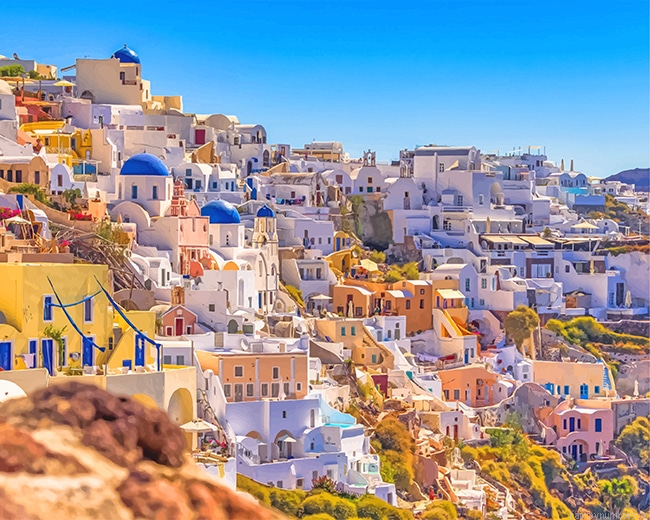 Santorini Thera Greece Painting By Numberss.png