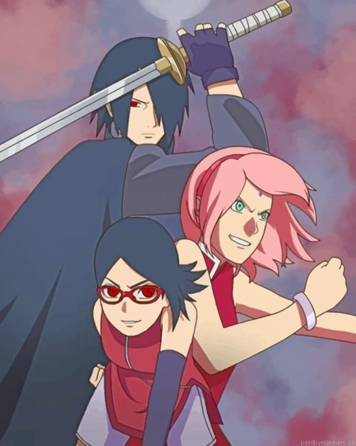 Sarada Uchiha Painting By Numbers.png