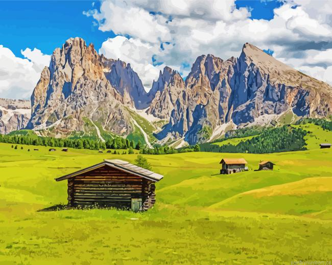 Sassolungo Nature Painting By Numberss.png