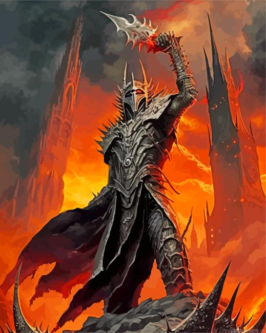 Sauron The Lord Of Rings Painting By Numberss.png