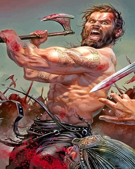Savage Berserker Viking Painting By Numbers.png