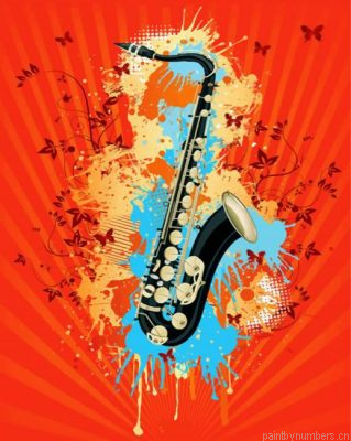 Saxophone Illustration Painting By Numbers.png