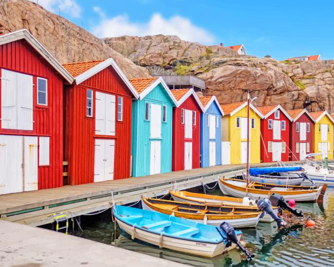 Scandenevia Colorful Houses Painting By Numberss.png