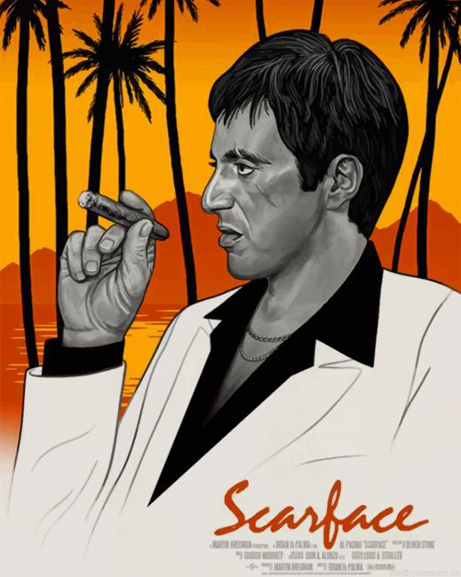 Scarface Art Poster Painting By Numbers.png