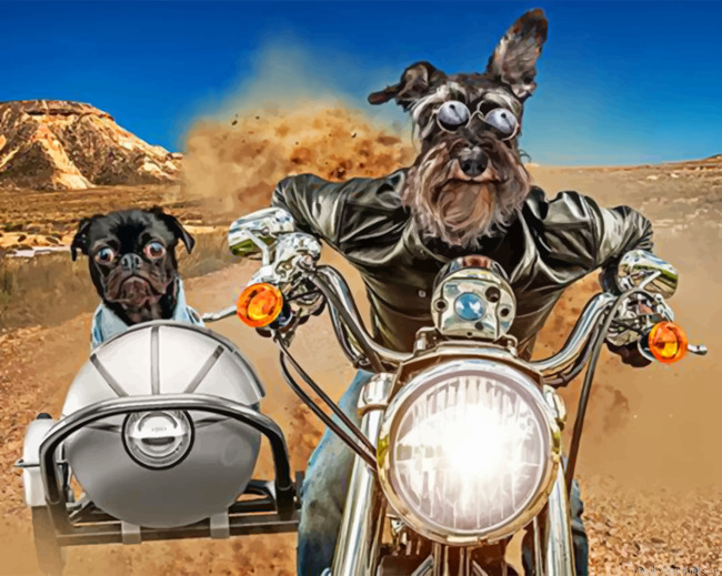 Schnauzer And Bulldog Painting By Numberss.png