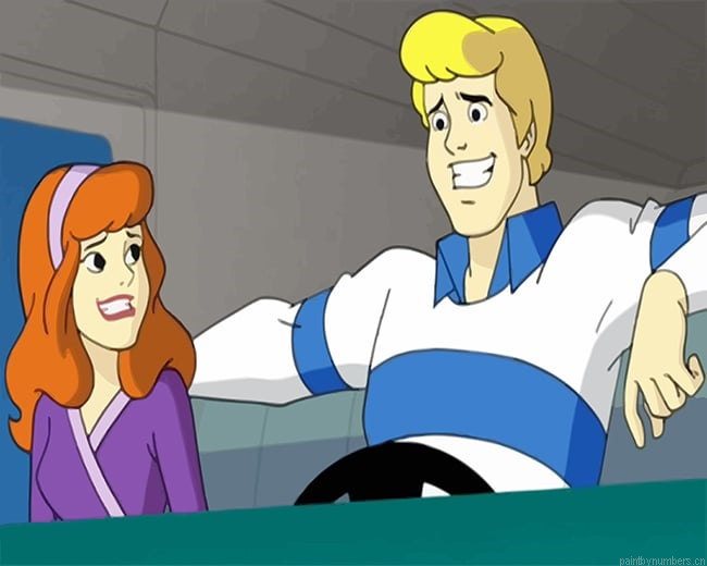 Scooby Doo Cartoon Painting By Numberss.png