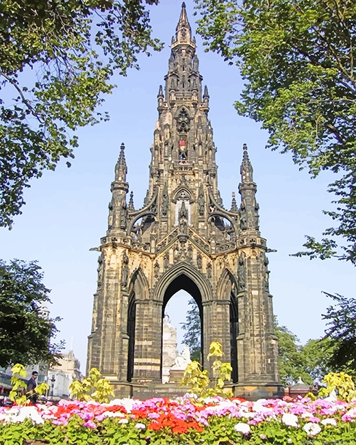 Scott Monument Edinburgh Buildings Painting By Numbers.png