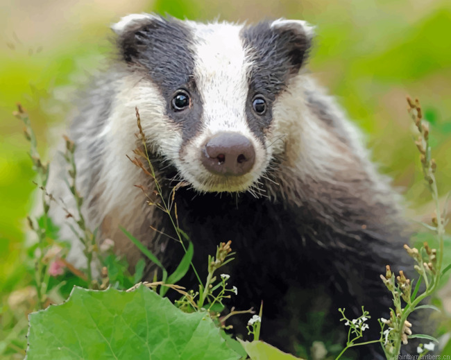 Scottish Badger Painting By Numberss.png