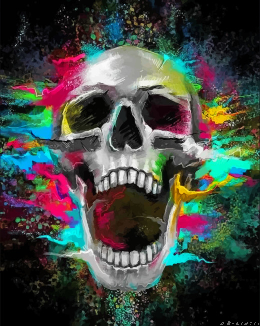 Screaming Skull Painting By Numbers.png