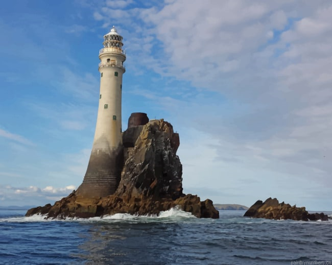Sea Ireland Lighthouse Painting By Numberss.png