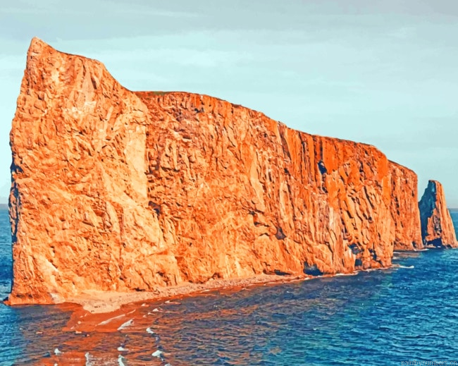 Sea Island Rock Seascapes Painting By Numberss.png