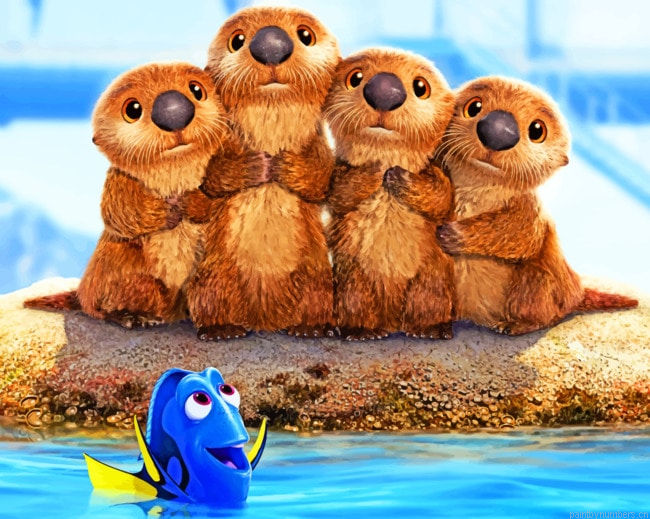 Sea Lions Finding Dory Animations Painting By Numberss.png