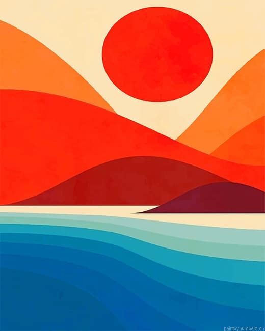 Seaside Illustration Art Painting By Numbers.png
