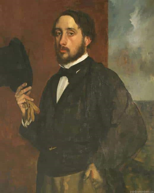 Self Portrait Of Edgar Degas Painting By Numbers.png