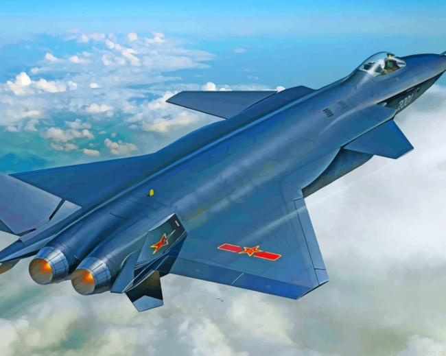Shenyang J 20 Aircraft Painting By Numberss.png