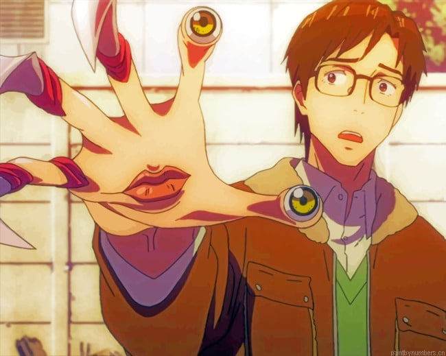 Shinichi Izumi And Migi Anime Painting By Numberss.png