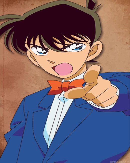 Shinichi Kudo Conan Animations Painting By Numbers.png