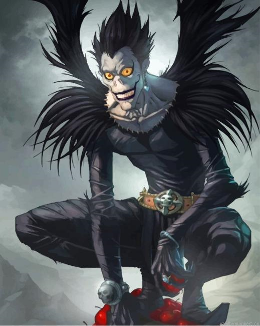 Shinigami Ryuk From Death Note Animes Painting By Numberss.png