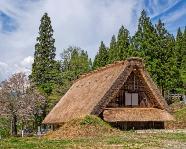 Shirakawa Village Painting By Numberss.png