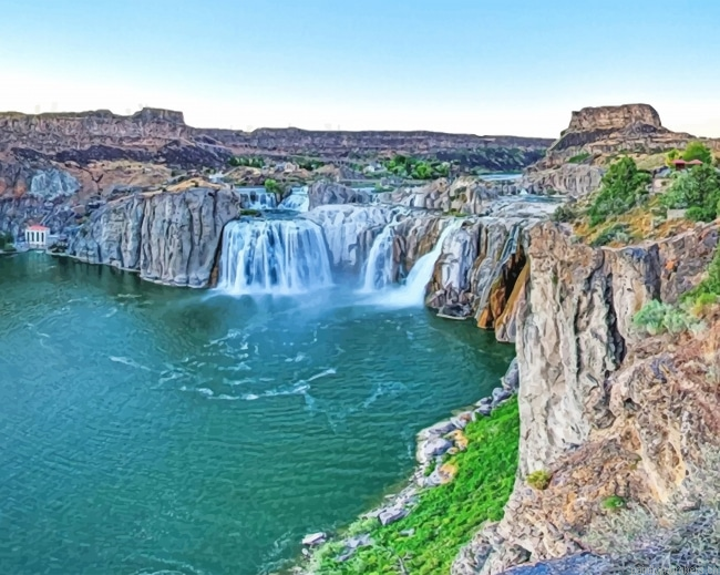Shoshone Falls Park Landscapes Painting By Numberss.png