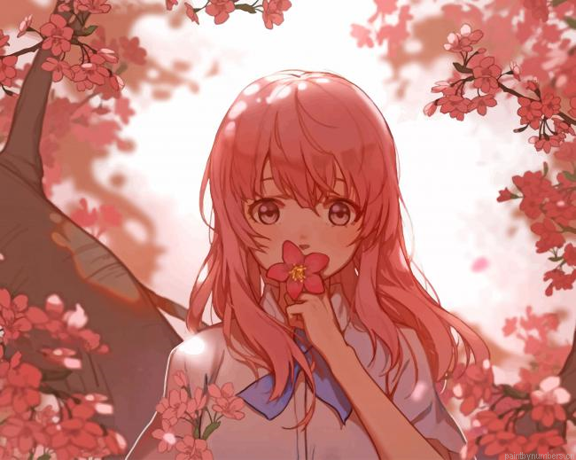 Shouko Nishimiya A Silent Voice Animations Painting By Numberss.png