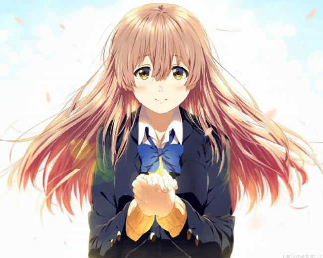 Shouko Nishimiya A Silent Voice Painting By Numberss.png