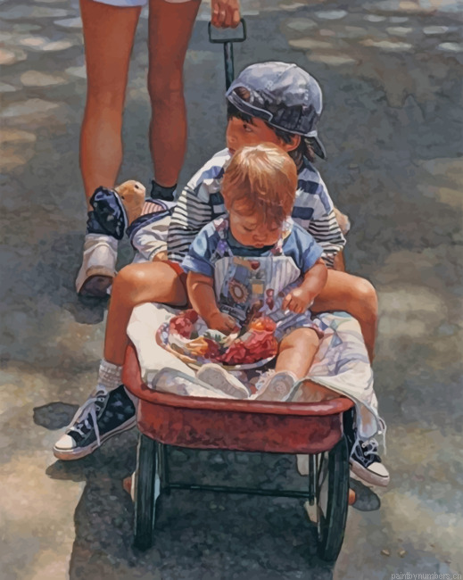 Sibilings By Steve Hanks Painting By Numberss.png