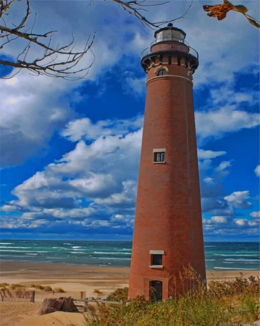 Silver Lake State Park Lighthouse Painting By Numberss.png
