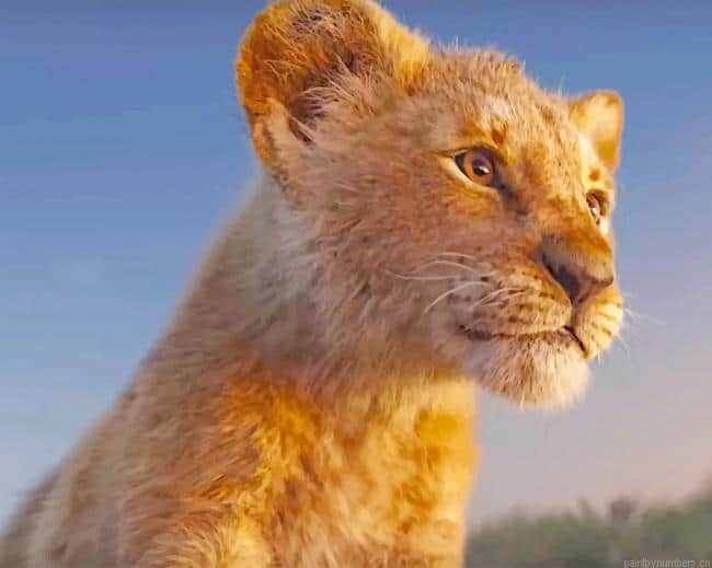 Simba Lion King Animals Painting By Numbers.png