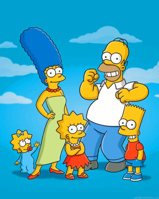 Simpson Family Animations Painting By Numberss.png