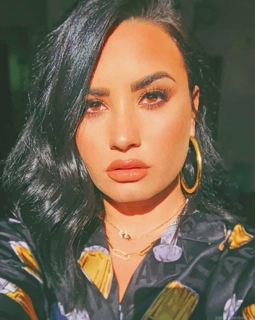 Singer Demi Lovato Painting By Numberss.png