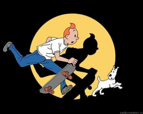 Skater Tintin Painting By Numbers.png