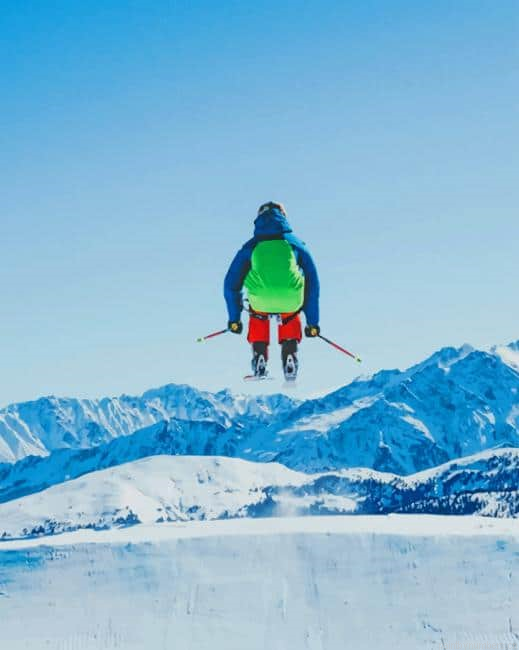 Ski Blades Sport In Mountains Painting By Numberss.png