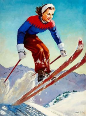 Skiing Girl Jump Painting By Numbers.png
