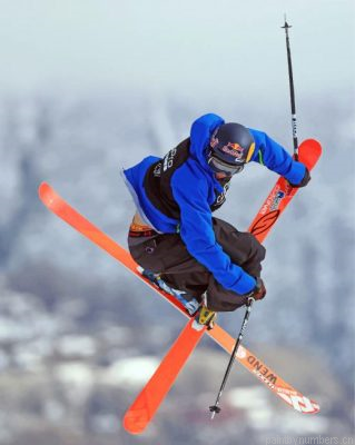 Skiing Sport Painting By Numbers.png