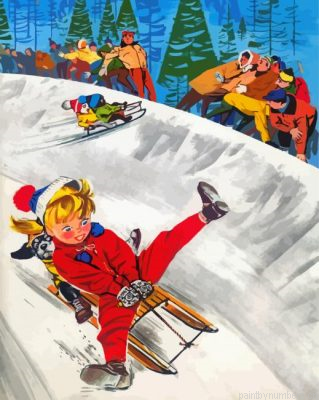 Skiing Time Painting By Numbers.png