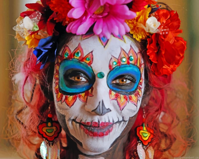 Skull Girl Painting By Numbers.png