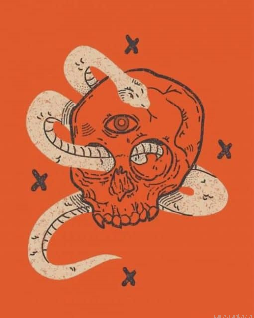 Skull Illustration Painting By Numbers.png