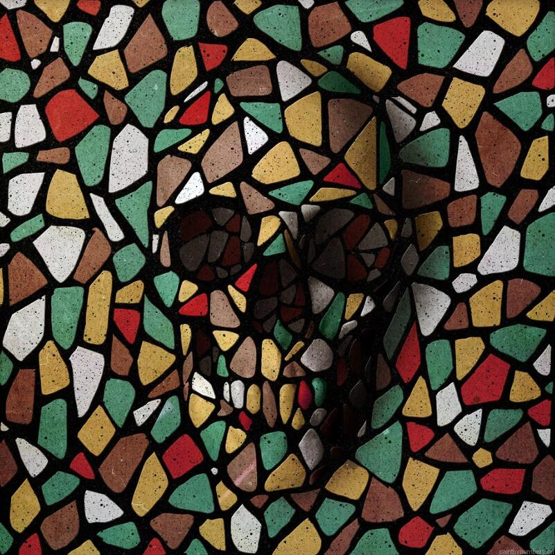 Skull Stained Glass Painting By Numberss.png