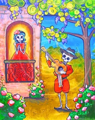 Skulls Folk Art Painting By Numbers.png