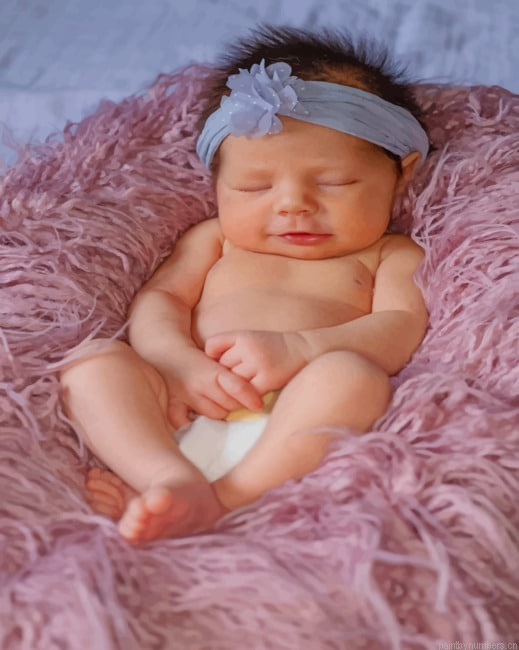 Sleepy Baby Girl Painting By Numberss.png