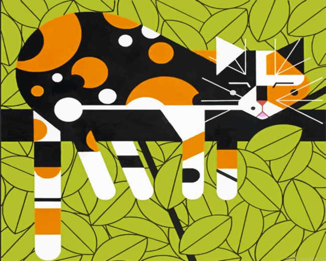 Sleepy Cat Painting By Numbers.png
