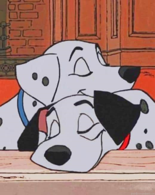 Sleepy Dogs Animals Painting By Numbers.png