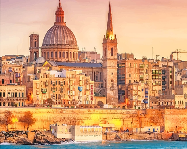 Sliema Malta Cities Painting By Numbers.png