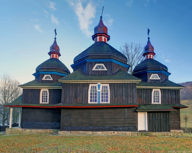Slovakia Church Greek Buildings Painting By Numberss.png